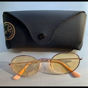 (Brand new) Ray Ban yellow Oval Evolve sunglasses